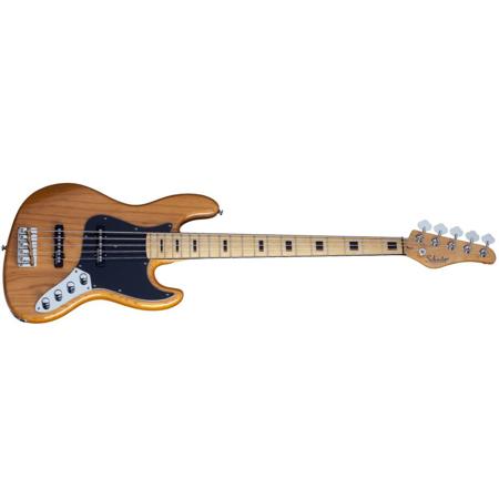 Schecter Diamond-J 5 Plus 5-String Electric Bass Guitar, Aged Natural