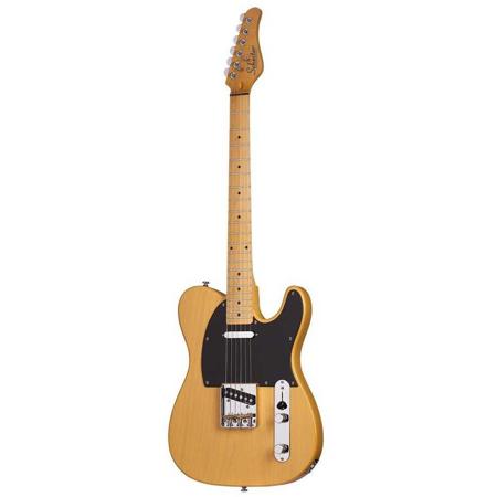 Schecter PT Standard Vintage Electric Guitar, Maple, Butterscotch Blonde