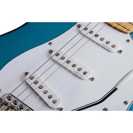 Schecter Vintage Traditional Standard Maple Electric Guitar, Lake Placid Blue