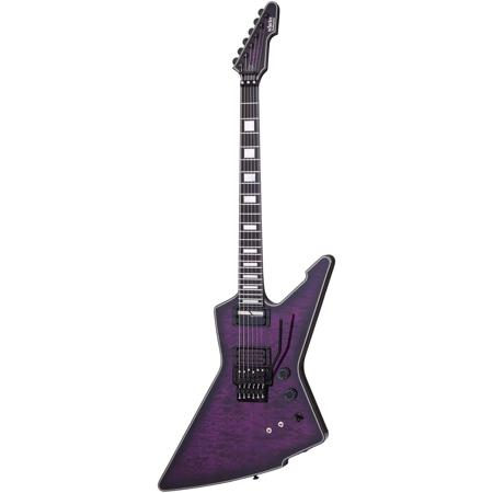 Schecter E-1 Special Edition Vintage Electric Guitar, Transparent Purple Burst