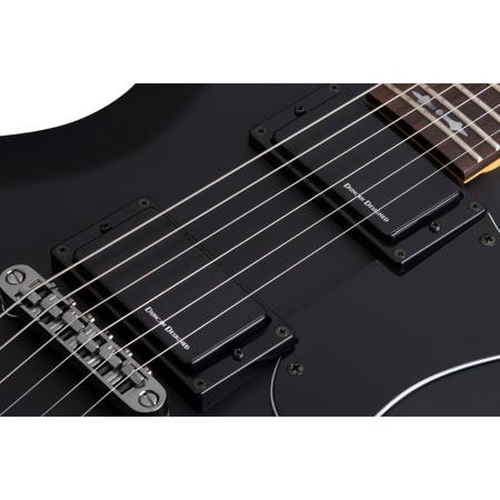 Schecter Demon S-II 6-String Electric Guitar, Satin Black