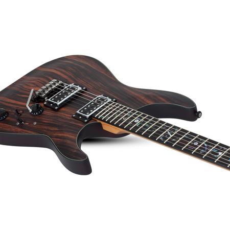 Schecter C-1 Exotic Ebony Electric Guitar, Ebony Fretboard, Natural Satin