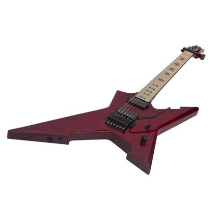 Schecter Jeff Loomis Cygnus JLX-1 Floyd Rose Electric Guitar, See-Thru Cherry