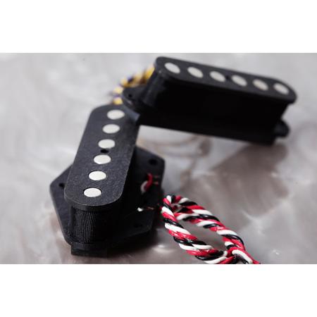 Schecter MonsterTone PT Bridge and Neck Pickup Set, 6-Pole Pieces, Black