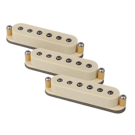 Schecter Dark Side Pickup Set (Bridge/Neck/Middle), 6-Pole Pieces, Aged White