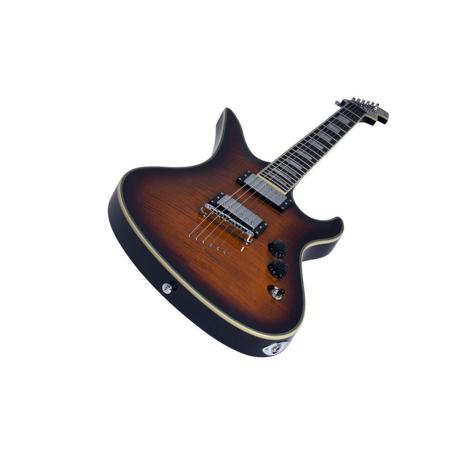 Schecter Avenger Custom Solid-Body Electric Guitar, Tobacco Sunburst