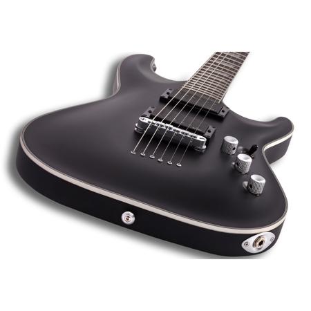 Schecter C-1 Platinum Electric Guitar, Ebony Fretboard, Satin Black