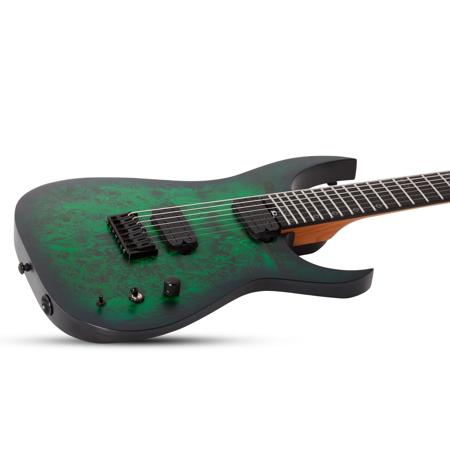 Schecter Keith Merrow KM-7 MK-III Standard 7-String Guitar, Toxic Smoke Green