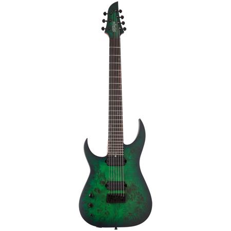 Schecter Keith Merrow KM-7 MK-III Standard 7-String LH Guitar, Toxic Smoke Green