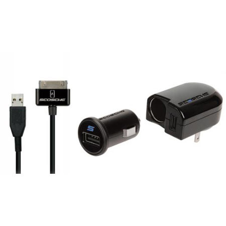 Scosche powerFUZE Pro Home Car USB Charging Kit iPod