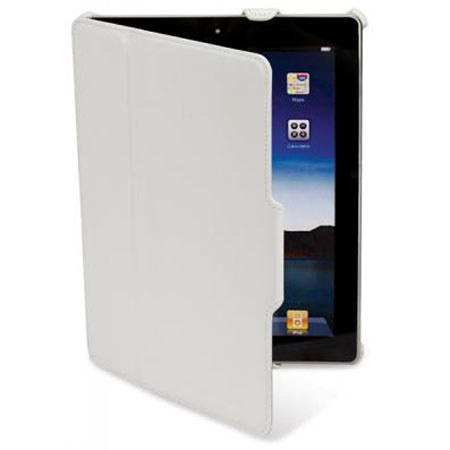 Scosche IPD2FLW Leather Folio Case for iPad 2, White