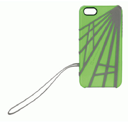 Scosche strapSHIELD Sport Cover with Strap for iPhone 5, Green/Gray