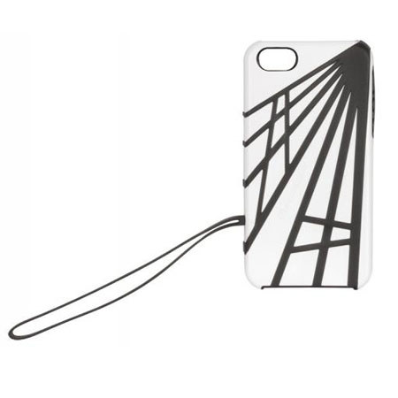 Scosche strapSHIELD Sport Cover with Strap for iPhone 5, White/Black