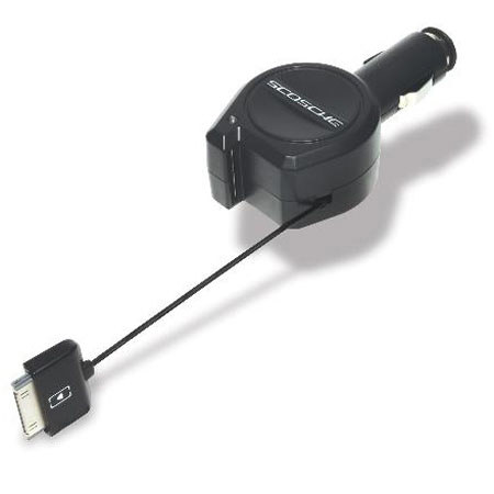Scosche reCOIL Retractable Car Charger for iPod/iPhone