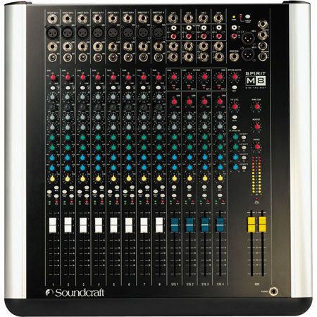 Soundcraft M8 Mixer with 8 Mono Inputs/4 Stereo Inputs/4 Stereo Returns