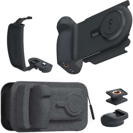 ShiftCam ProGrip Charging Smartphone Grip Starter Kit, Charcoal