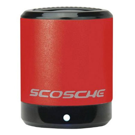 Scosche PMSBK boomCAN Media Speaker, Red