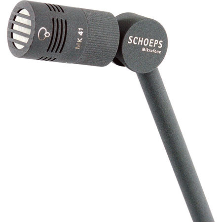 Schoeps RC 350 350mm (13.77") Active Straight Tube with RG8 Swivel, Matte Gray