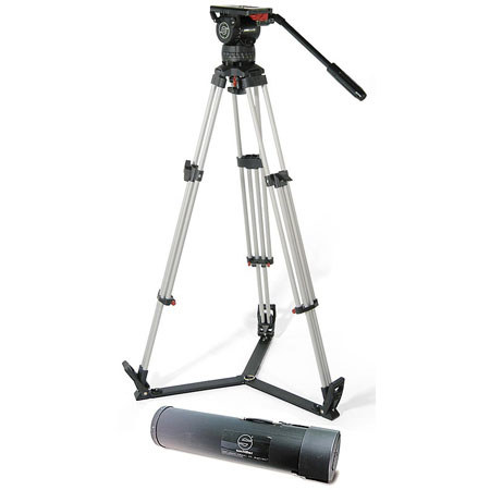 Sachtler DV12SB 2-section Aluminum Tripod with DV-12 SB Fluid Head - Black