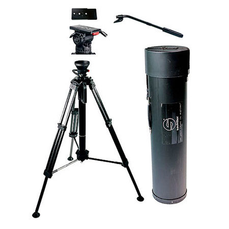 Sachtler DV12SB 2-section Carbon Fiber Tripod with Fluid Head - Black