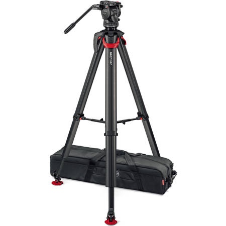Sachtler aktiv8 Sideload System with flowtech75 Tripod & Mid-Level Spreader
