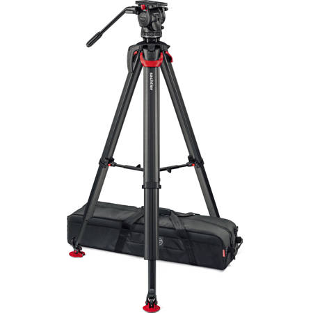 Sachtler aktiv8T Touch & Go System with flowtech75 Tripod & Mid-Level Spreader