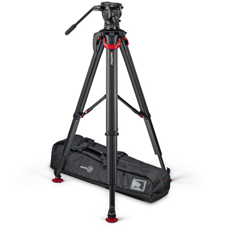 Sachtler aktiv10 Sideload System with flowtech100 Tripod & Mid-Level Spreader