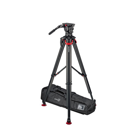 Sachtler aktiv16T Touch & Go System w/flowtech 100 Tripod & Mid-Level Spreader