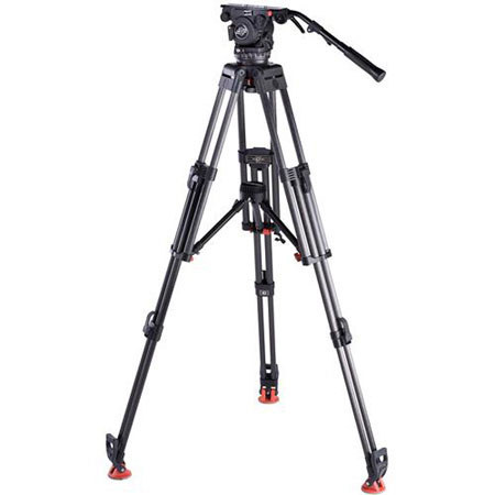 Sachtler Cine 7+7 Fluid Head w/ENG 2 HD 3-Section CF Tripod, Mid-Level Spreader