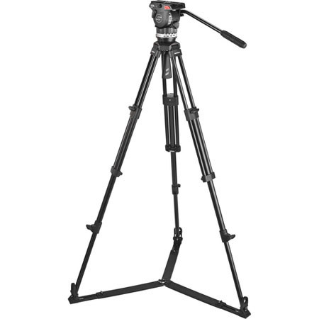 Sachtler Ace M Fluid Head w/75/2 D 3-Section Aluminum Tripod & Ground Spreader