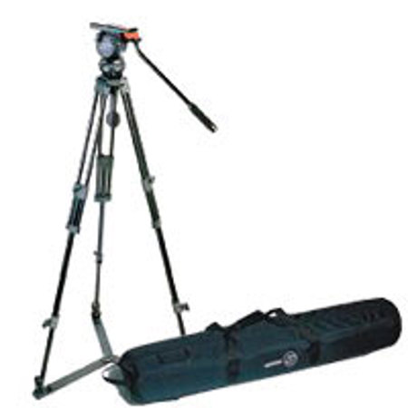 Sachtler DV 4 II SL MCF Carbon Fiber Tripod System, with DV4 II Fluid Head, 2-Stage Tripod, Mid-Level Spreader, & Padded Bag, Supports 13.2 lbs