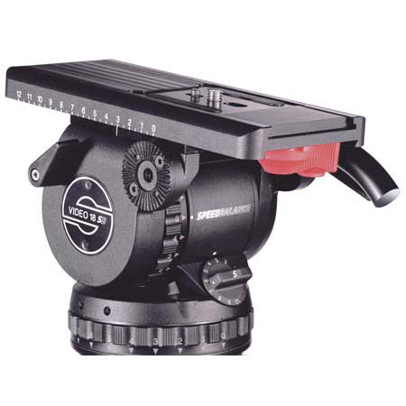 Sachtler Video 18 Plus Video Fluid Head with a 100mm Ball Base, Maximum Load 40 Lbs.