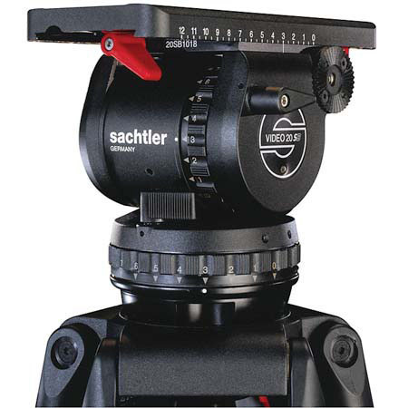 Sachtler Video 20 SB Video Fluid Head with a 100mm Ball Base, Maximum Load 55 Lbs.