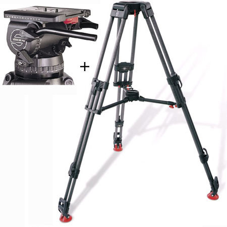 Sachtler EFP System 60 EFP 2 CF Tripod System with Video 60 Plus EFP Fluid Head, EFP 2 CF Tripod, Spreader SP 100/150, Case 150 II, Supports 35-143 lbs.