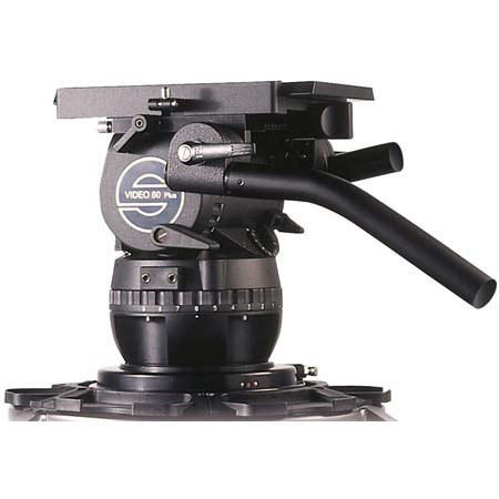 Sachtler Video 60 Plus Studio Video Fluid Head with Flatbase, Maximum Load 132 Lbs