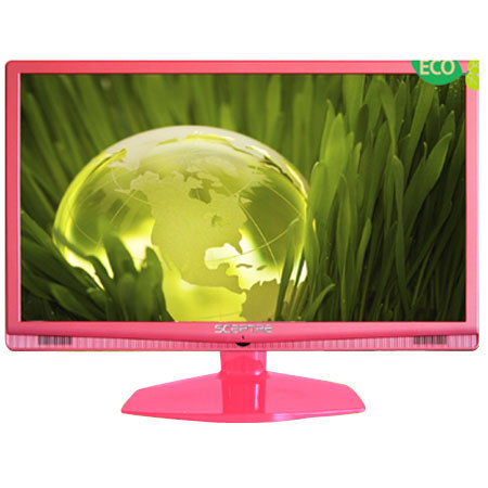 Sceptre X240PC-FHD 24in LCD HDTV, 1080P Resolution,Pink