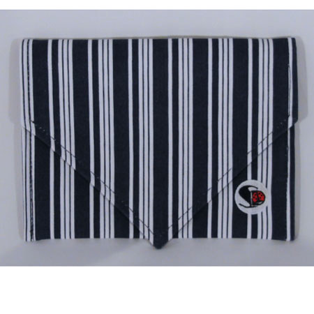 Shutterbug Designs Cricket Clutch Battery Pack, Navy/White Canvas Stripe