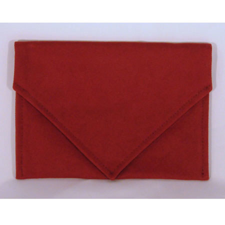 Shutterbug Designs Cricket Canvas Clutch Envelope, Burgundy