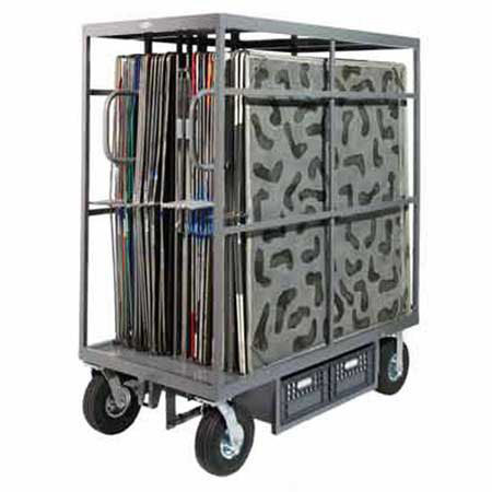 Studio Carts Four x Four Cart 2x 10" Rigid and 2x 10" Swivel Pneumatic Wheels