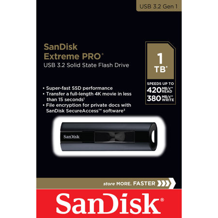 SanDisk Extreme PRO 1TB USB Solid State Flash Drive SDCZ880