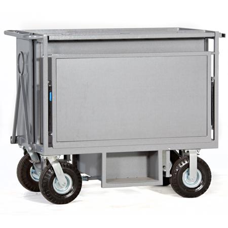 Studio Carts Pneumatically Activated Fold Out Graphite Table for Crate Carts