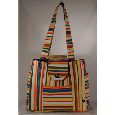 Shutterbug Designs Lady Bug Canvas Bag, Spring/Summer Stripe