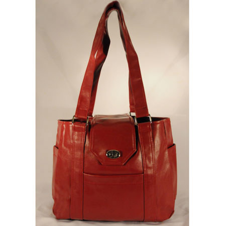 Shutterbug Designs Lady Bug Vinyl Bag with Shoulder Strap, Wine