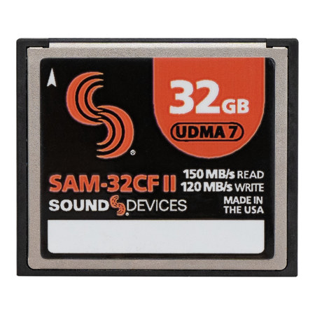 Sound Devices SAM-32CF II 32GB UDMA-7 Compact Flash Memory Card