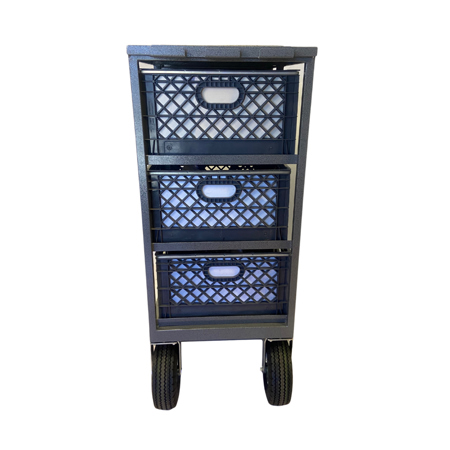 Studio Carts SCV-102 Six Crate Vertical Cart