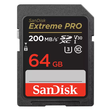 SanDisk Extreme Pro 64GB UHS-I U3 SDXC Memory Card