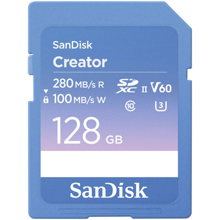 SanDisk Creator Series 128GB UHS-II SDXC Memory Card