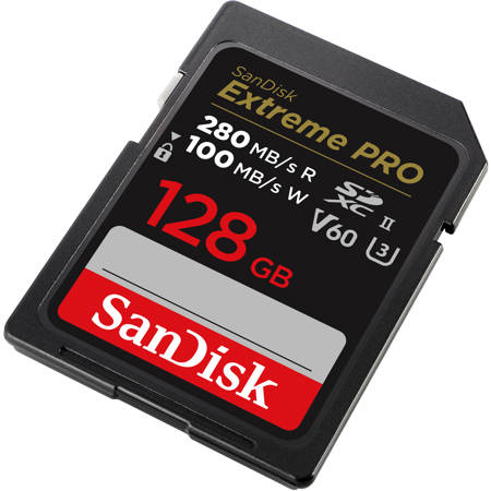 SANDISK Extreme PRO SDXC UHS-IIカード 128GB SanDisk 128GB Extreme PRO UHS-II V60 SDXC Memory Card SDSDXEP-128G