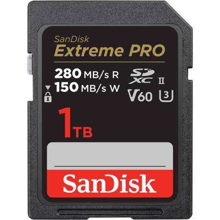 SanDisk 1TB Extreme PRO UHS-II V60 SDXC Memory Card SDSDXEP-1T00-ANCIN