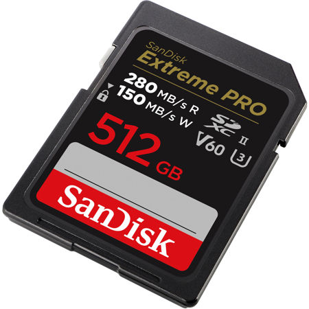 SanDisk 512GB Extreme PRO UHS-II V60 SDXC Memory Card SDSDXEP-512G